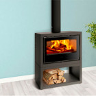 Salamandra a lenha Galaxy Lenheiro Ventilado - Ferlux